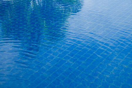 blue and white pool water backgroundの写真素材