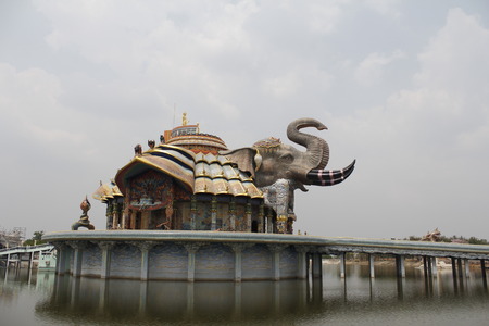 statue elephant, thailandの写真素材