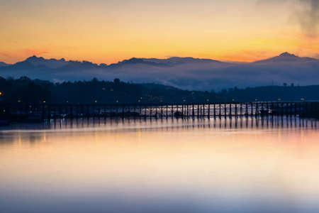 Sky of The Mon bridgeの写真素材