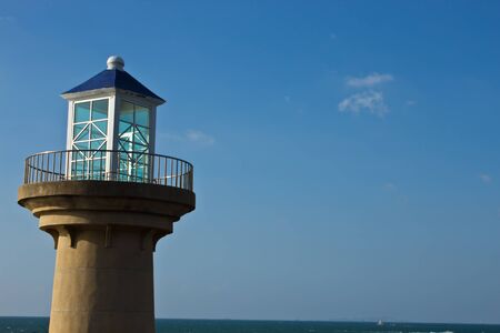 ligthouse at  sea  pattayaの写真素材