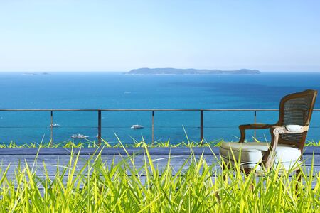 View by the seaの写真素材