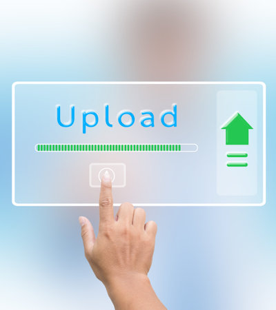 Uploadの写真素材