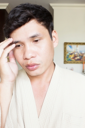 Asian Man Headacheの写真素材