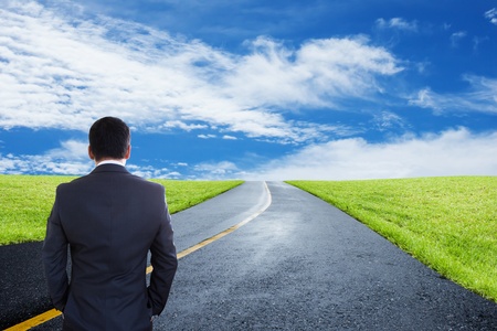 Businessman Looking Forward,Business Concept And Ideasの写真素材