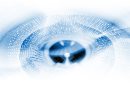 Blue Futuristic Backgroundの写真素材