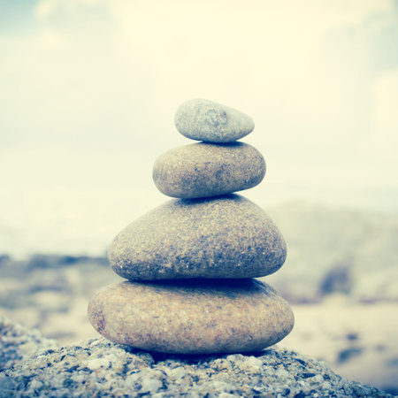 Zen stones Background,Dramatic Look