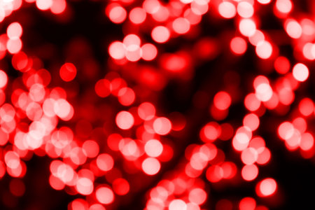 Red Abstract Blurred Lights Background