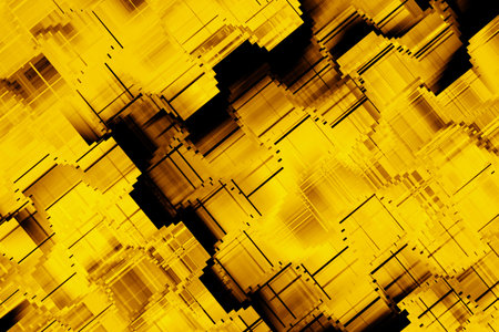 Yellow Abstract Backgroundの写真素材