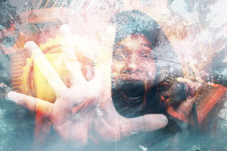 Hand of the Death,Scary Background For Book Cover And Movies Poster Project