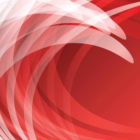 Red Waves Abstract Vector Backgroundのイラスト素材