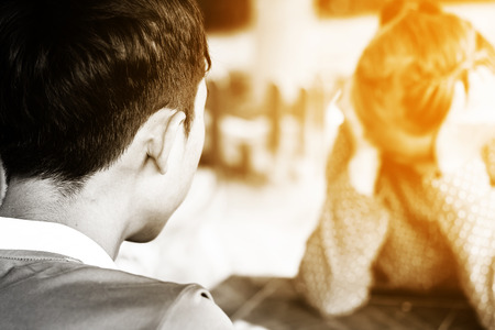 Relationship difficulties or couple problemの写真素材