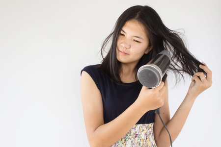 Asian woman hair care,Woman beauty lifestyle concept