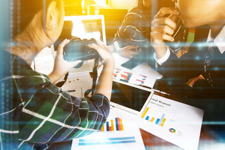 Young business teamwork in meeting processの写真素材