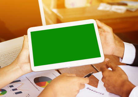 Young business teamwork in meeting processの写真素材