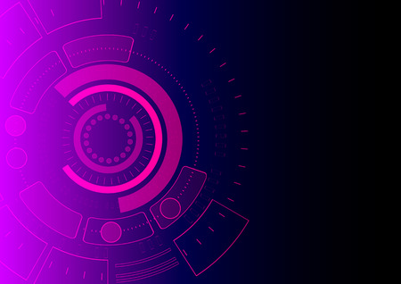 Purple abstract futuristic technical background designのイラスト素材