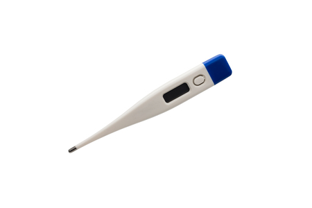 Electronic modern thermometer isolated with clipping path.の写真素材