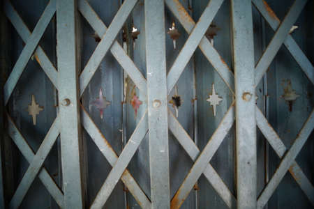Old steel door backgroundの写真素材