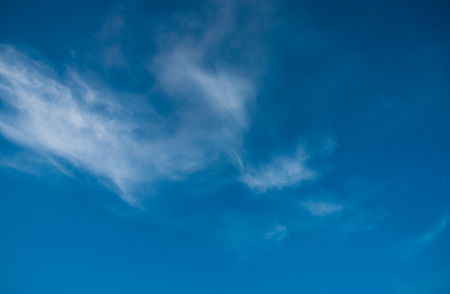image of The blue sky with colorful clouds morningの写真素材