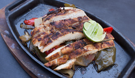 Pan roasted chickenの写真素材