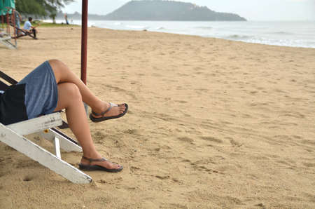 relax on the beachの写真素材