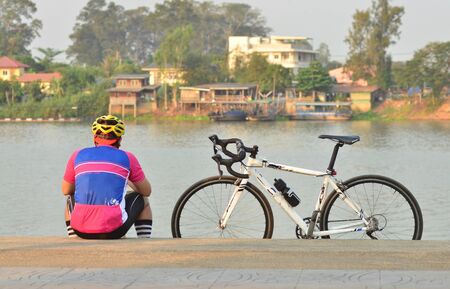 travel by bike cycle conceptの写真素材