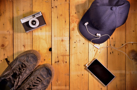 hipster fashion backgroundの写真素材