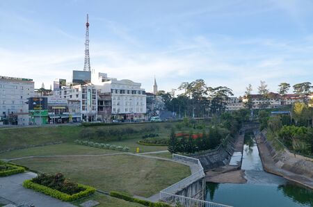 DALAT,VIETNAM,MARCH 08,2017:Landscape of Dalat town .The city has French architecture.DALAT  is landmark  of sound VIETNAMのeditorial素材