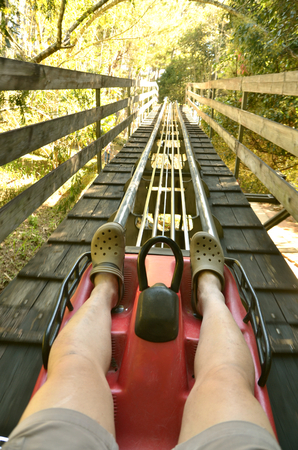 extream cable carの写真素材