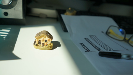 Work hard for buy  home concept.の写真素材