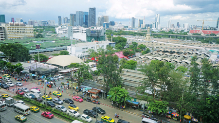 JATUJAK MARKET, THAILAND - AGUST 10 2019 : TOP views of JATUJUK market in Bangkok. JJ market of landmark shopping in BANGKOKのeditorial素材