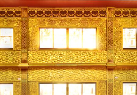 Thai art, temple, background pattern decoration for Buddha temple  .の写真素材