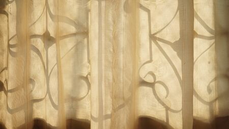 Sunlight  through the curtains.Abstract background ideaの写真素材