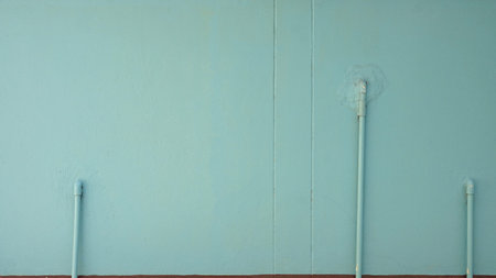 Art space background and composition .tube water cable on the wall