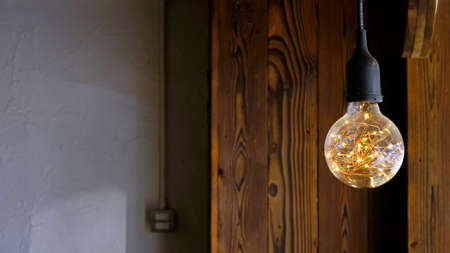 Lamp hanging  Decoration  indoor of cafeの写真素材