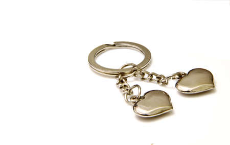 Lovely heart keyringの写真素材