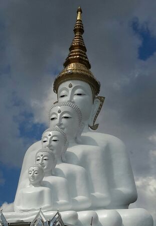 Image of Buddha in Thailand is the five Buddha.の写真素材