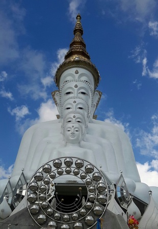 Image of Buddha in Thailand is the five Buddha.の写真素材