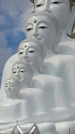 Image of Buddha in Thailand is the five Buddha.の写真素材