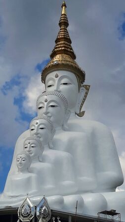 Image of Buddha in Thailand is the five Buddha.の写真素材