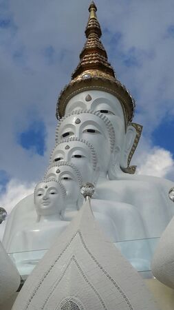 Image of Buddha in Thailand is the five Buddha.の写真素材