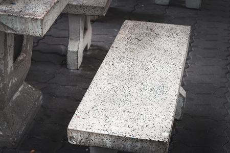 Lonely mortar benchの写真素材