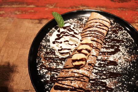 Dessert crepesの写真素材