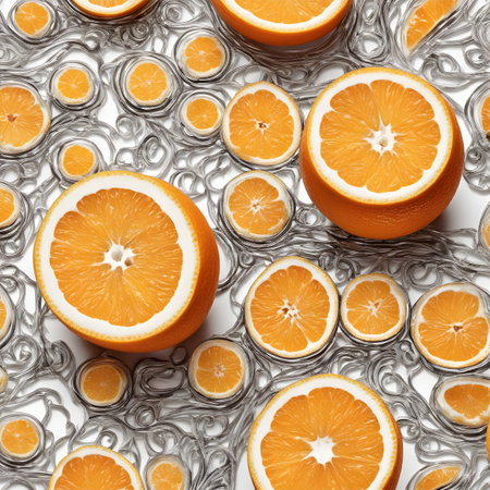 orange juice white background, macro photography, close up hyper detailed trendingの素材