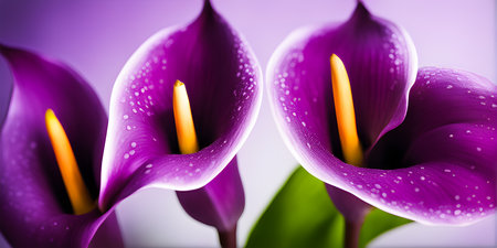 Beautiful purple hydrangea flowers . Close up photo of  purple hydrangea spring flowers. Floral background.の素材