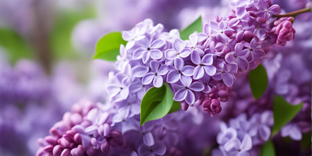 Beautiful purple hydrangea flowers flowers. Close up photo of  purple hydrangea spring flowers. Floral background.の素材