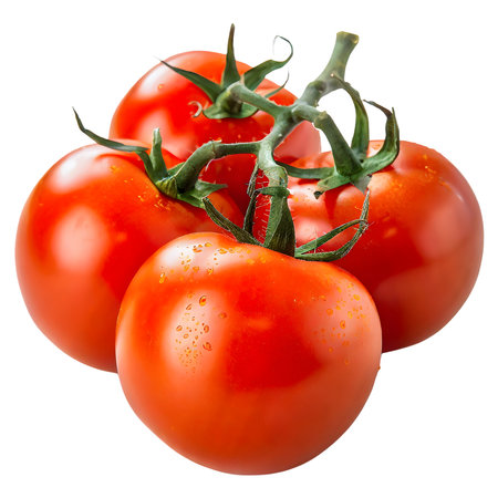 Bright red tomatoes are very tasty.の素材