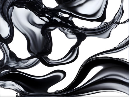 acrylic ink in water form an abstract smoke patternの素材