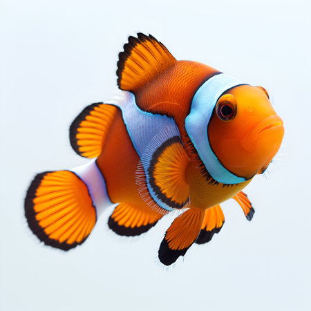 Nemo fish isolated on white backgroundの素材