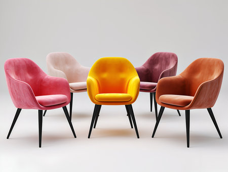 chair isolated on whiteの素材