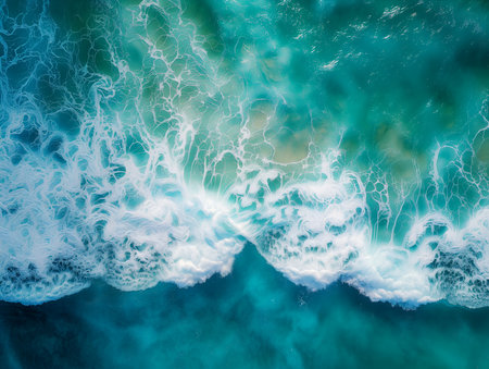 background with ocean wavesの素材